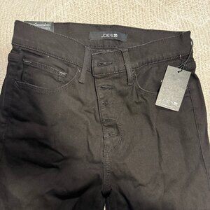 Joe's Women's Flawless High Rise Skinny Leg Black Jeans Button Fly | Size 27 NWT